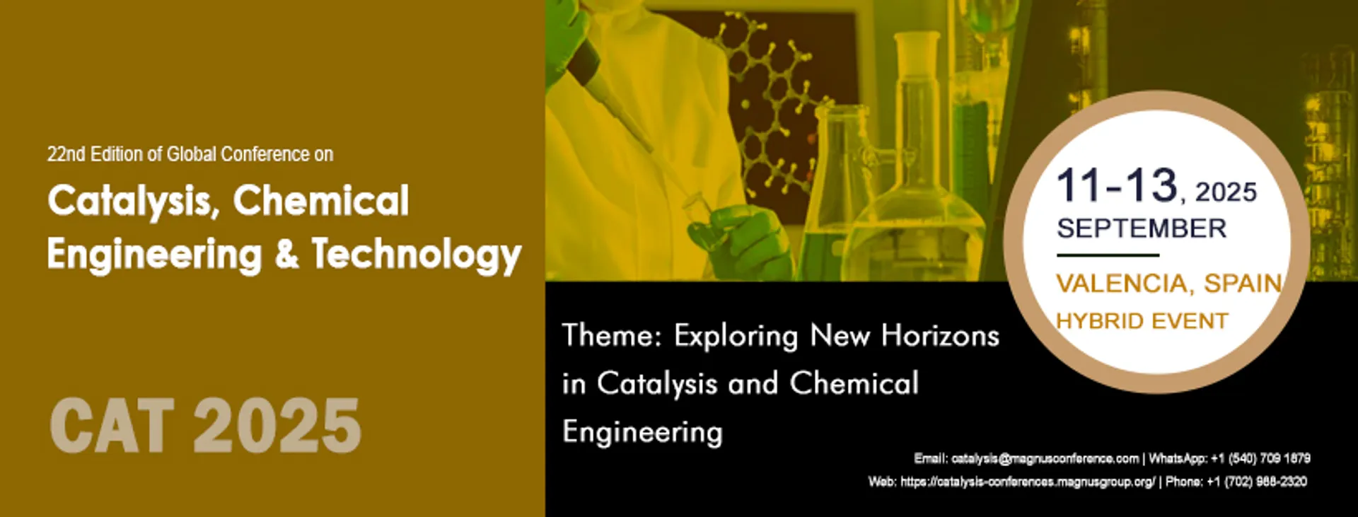 22nd Edition of Global Conference on Catalysis, Chemical Engineering